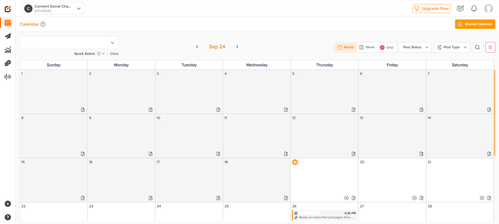 's Content Calendar