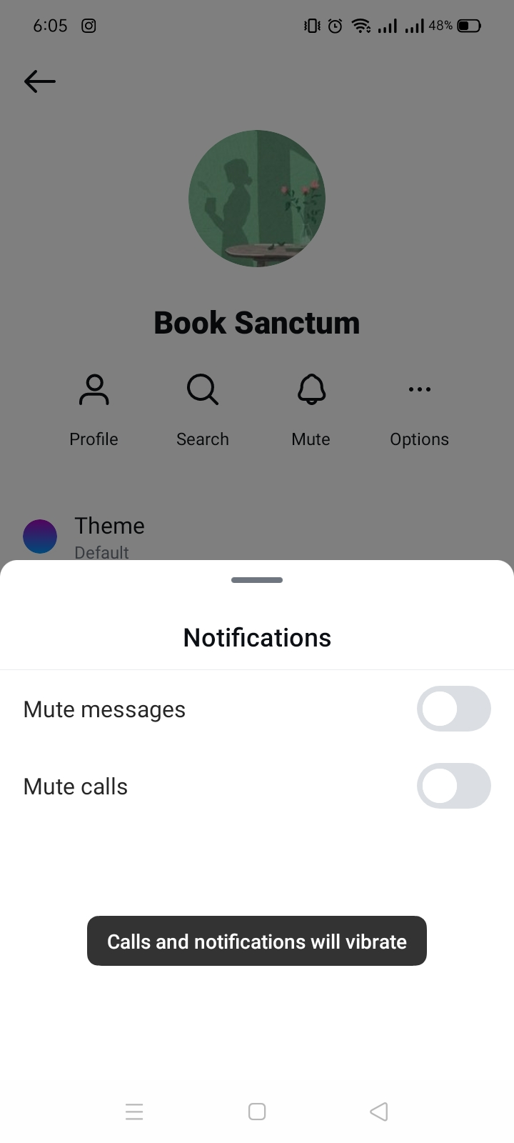 Switch off mute options