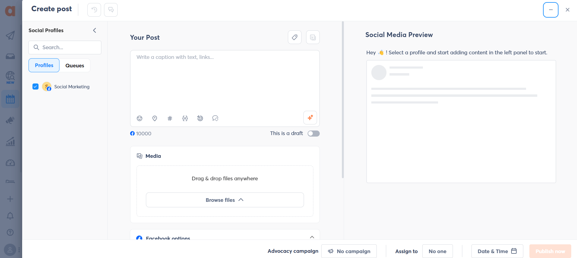 Agorapulse's Dashboard