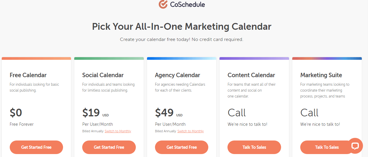 CoSchedule’s Pricing Plans