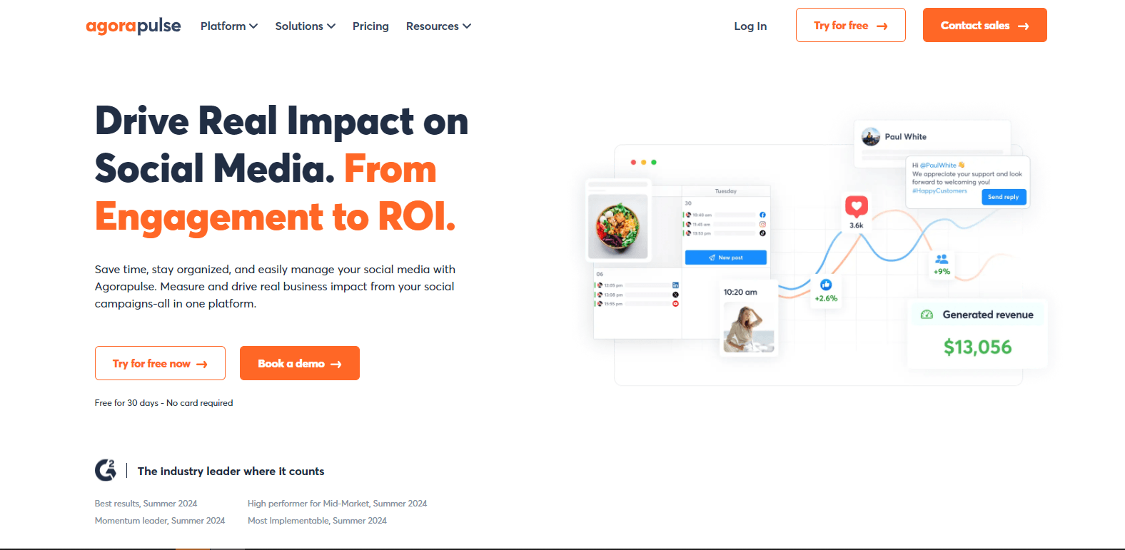 Agorapulse Landing Page