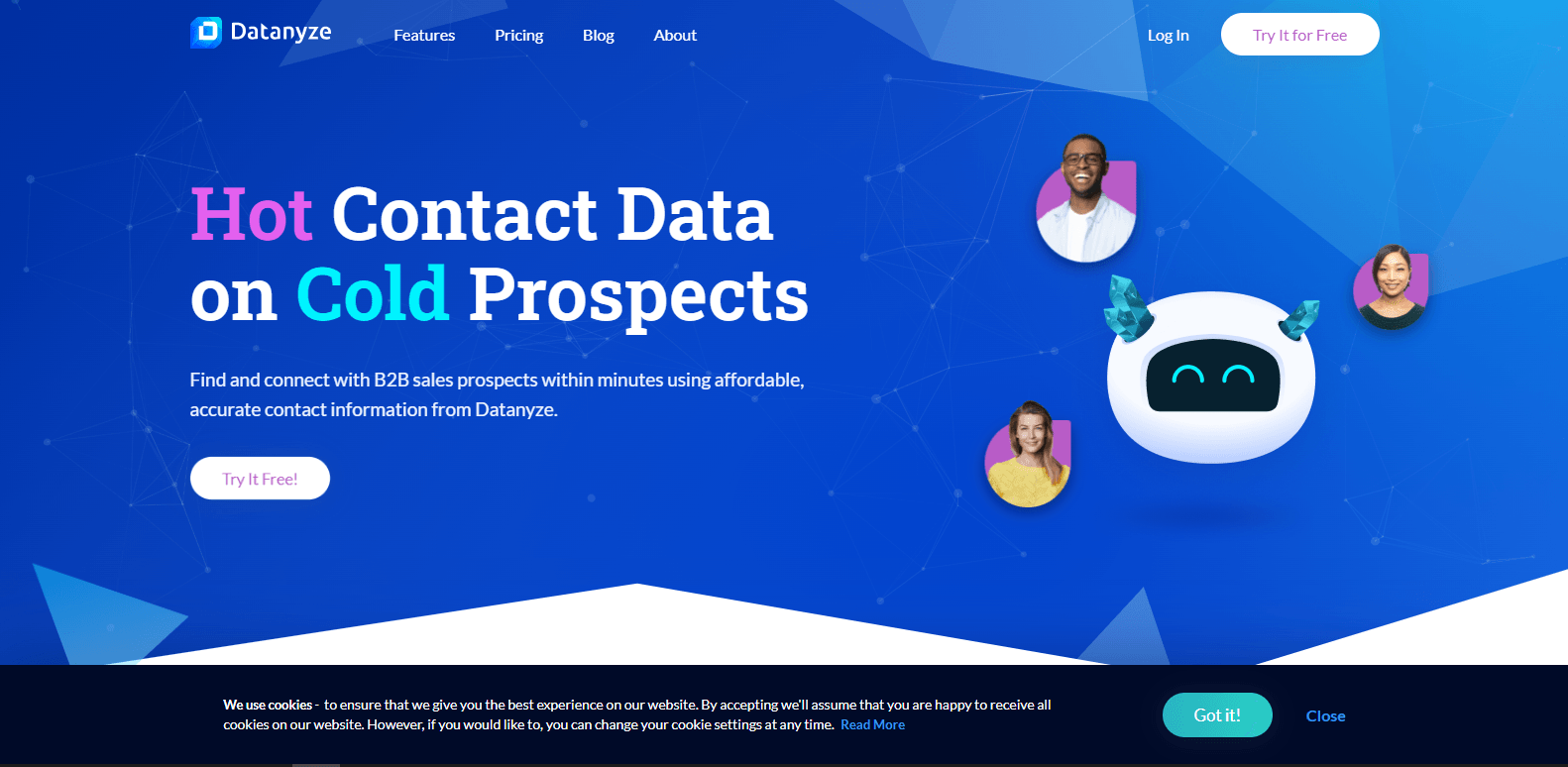 Datanyze’s Landing Page