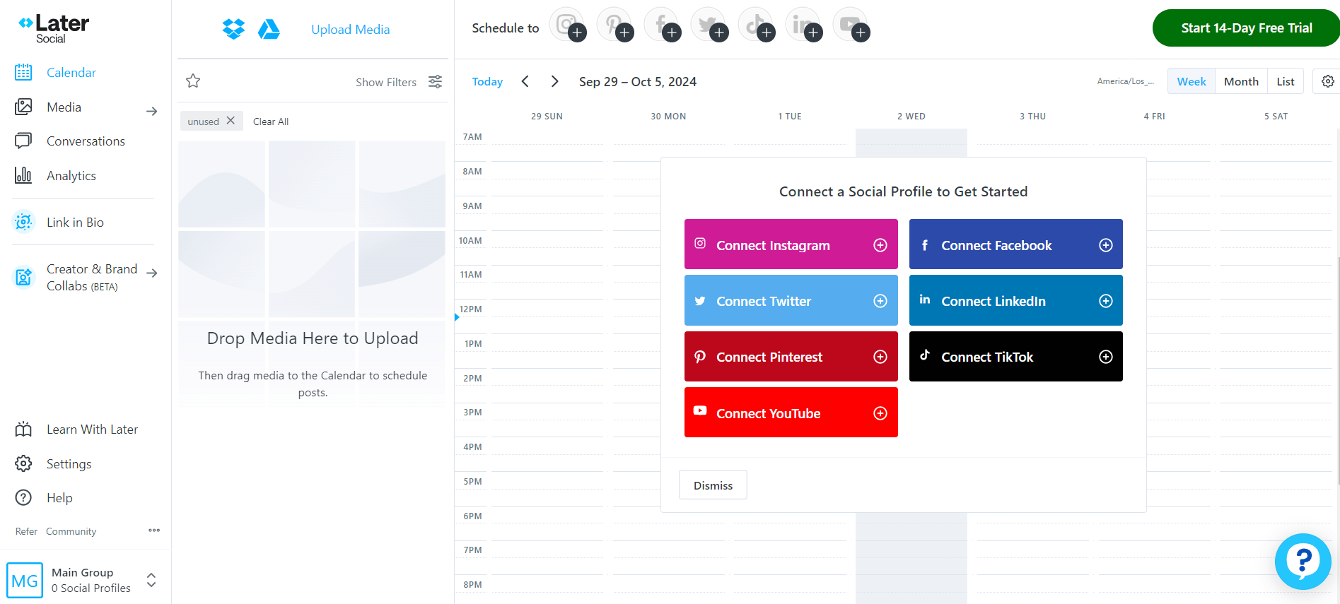 Later's Dashboard