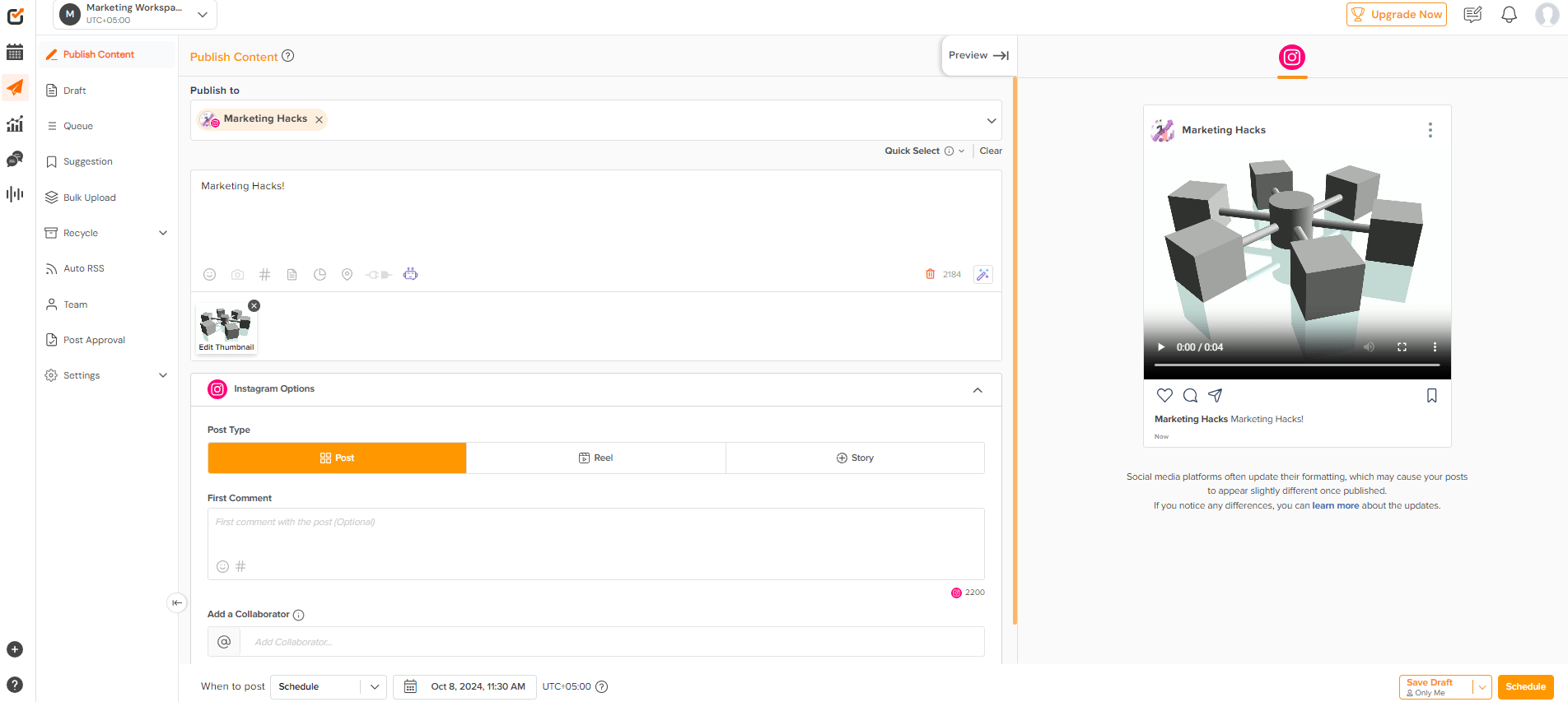 Social Champ's Dashboard