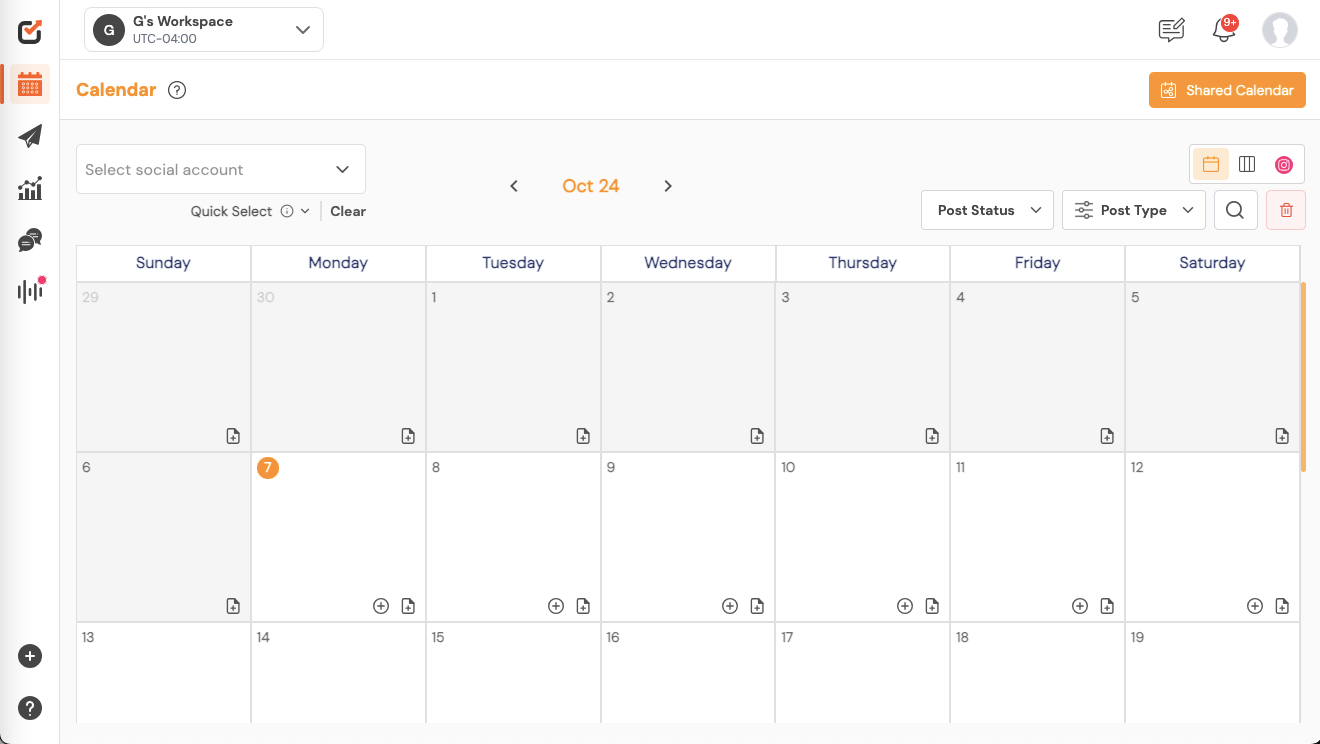 Social Champ Calendar