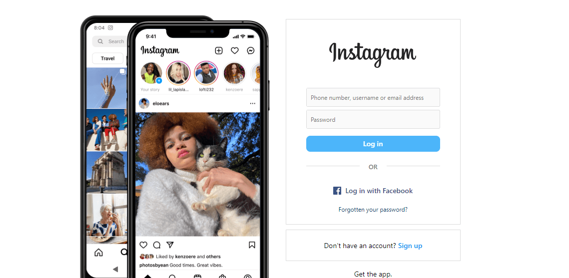 Instagram Log in on Web