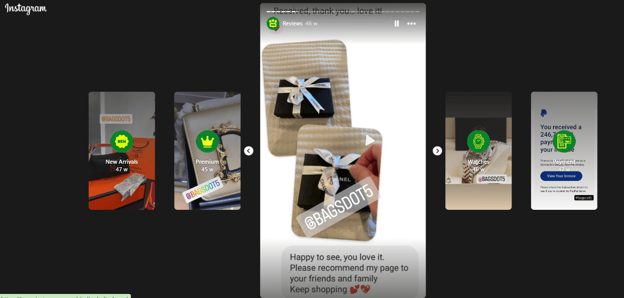 A Brand Using Instagram Stories to Highlight Success Stories