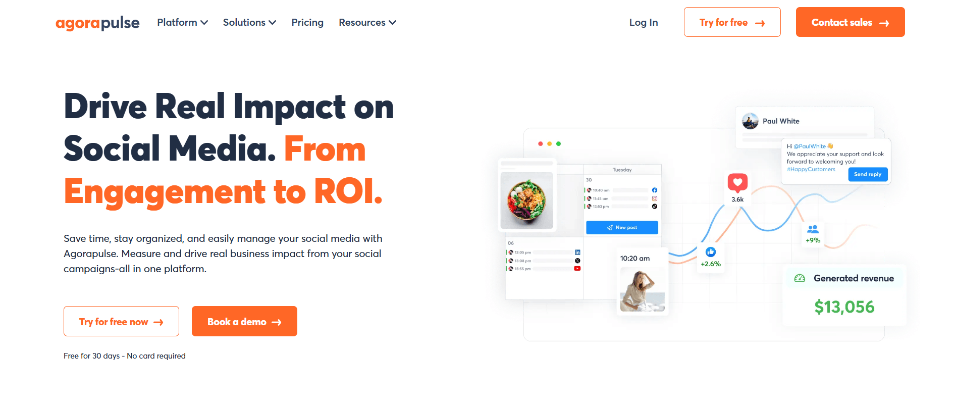 Agorapulse Landing Page