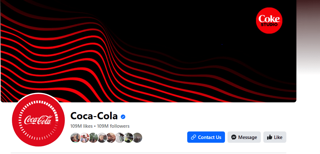 Coca Cola's Facebook Profile