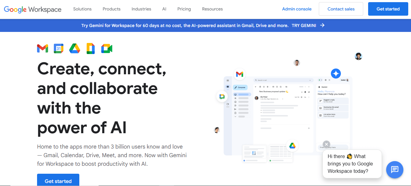 Google Workspace’s Webpage