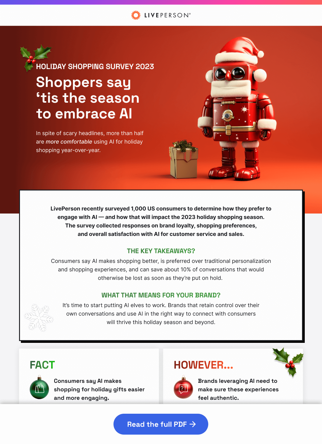 Holiday Shopping Survey 2023 by LivePerson