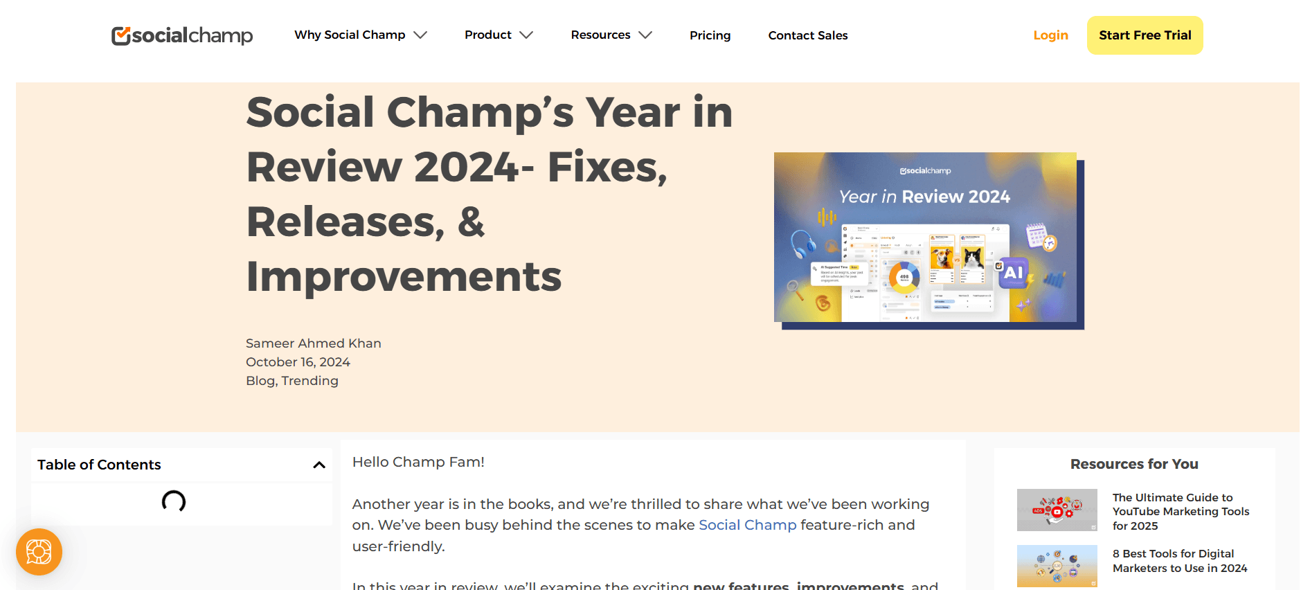 Social Champ's Year in a Review