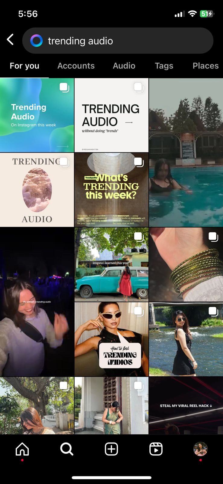 Search Trending Audio on Instagram