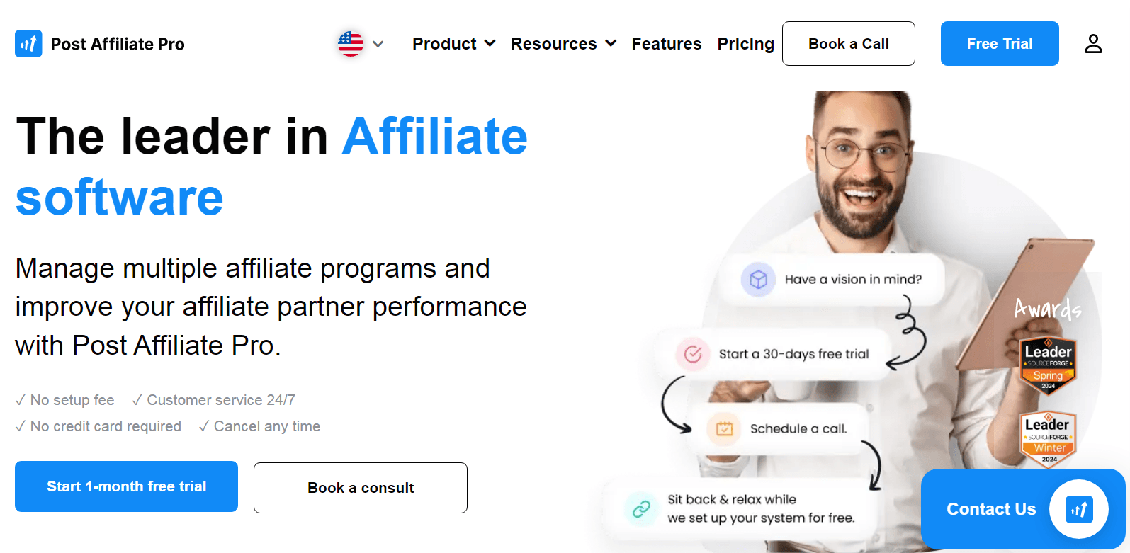 Post Affiliate Pro’s Webpage