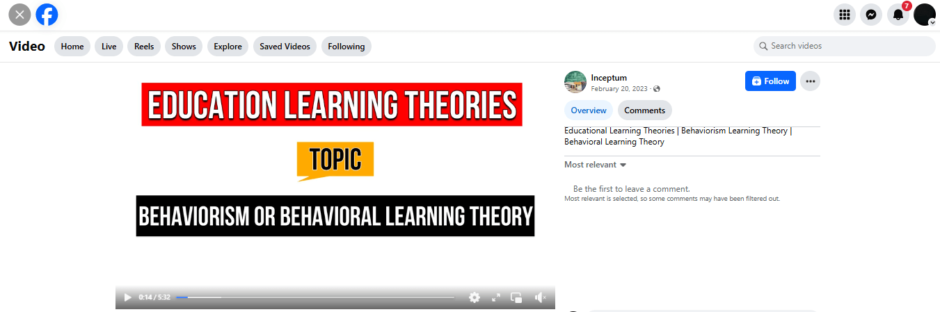 A Screenshot of an Educational Video on Facebook