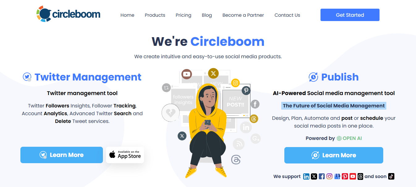 Circleboom’s Landing Page