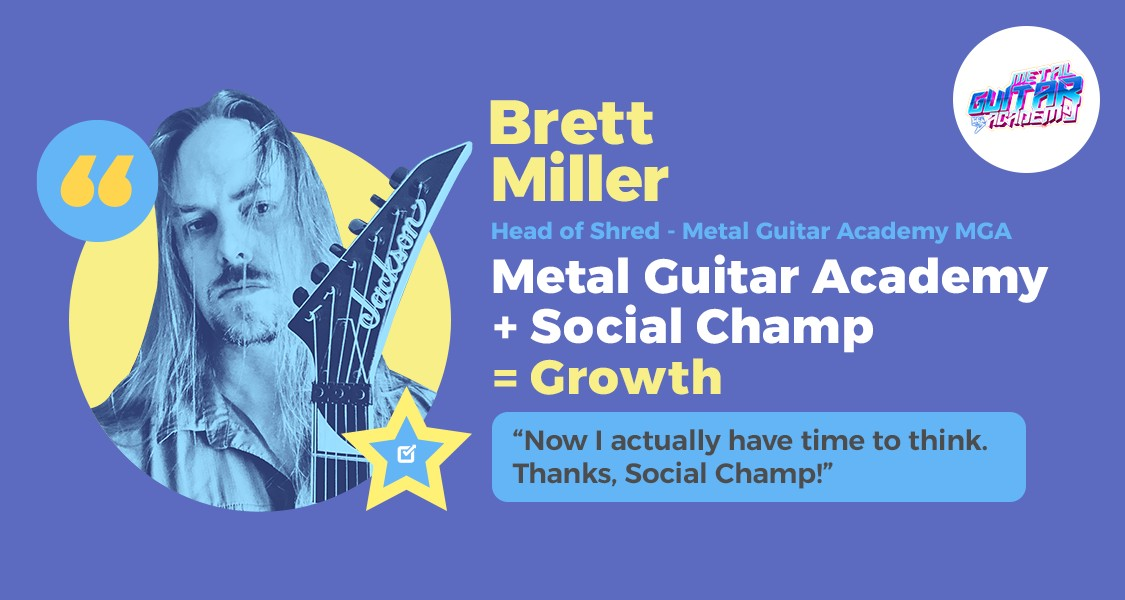 Metal Guitar Academy + Social Champ = Growth